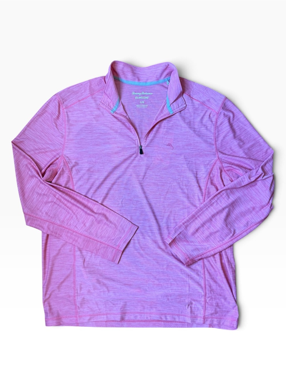 Tommy Bahama Pink Lightweight Quarter-Zip Pullover